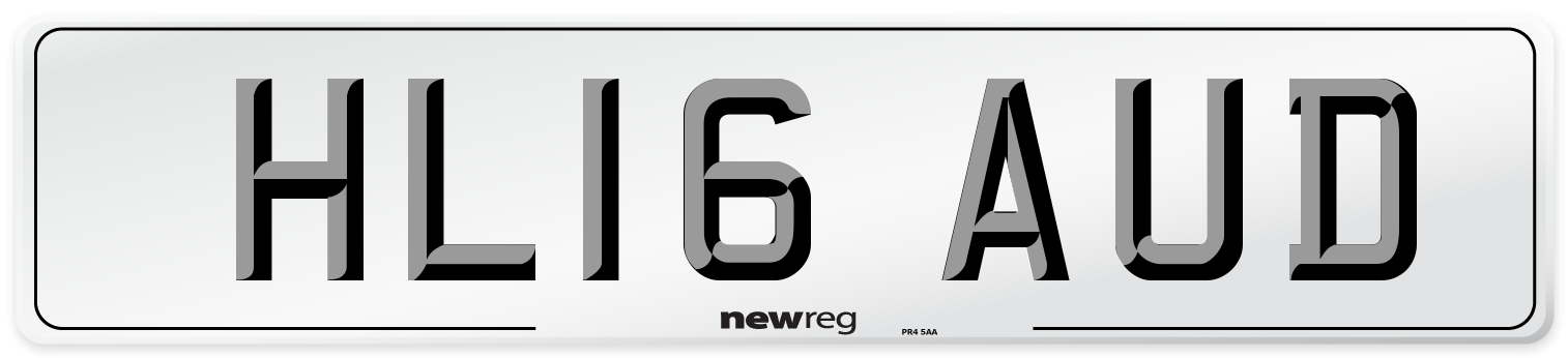 HL16 AUD Number Plate from New Reg